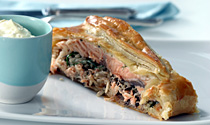 salmon en croute